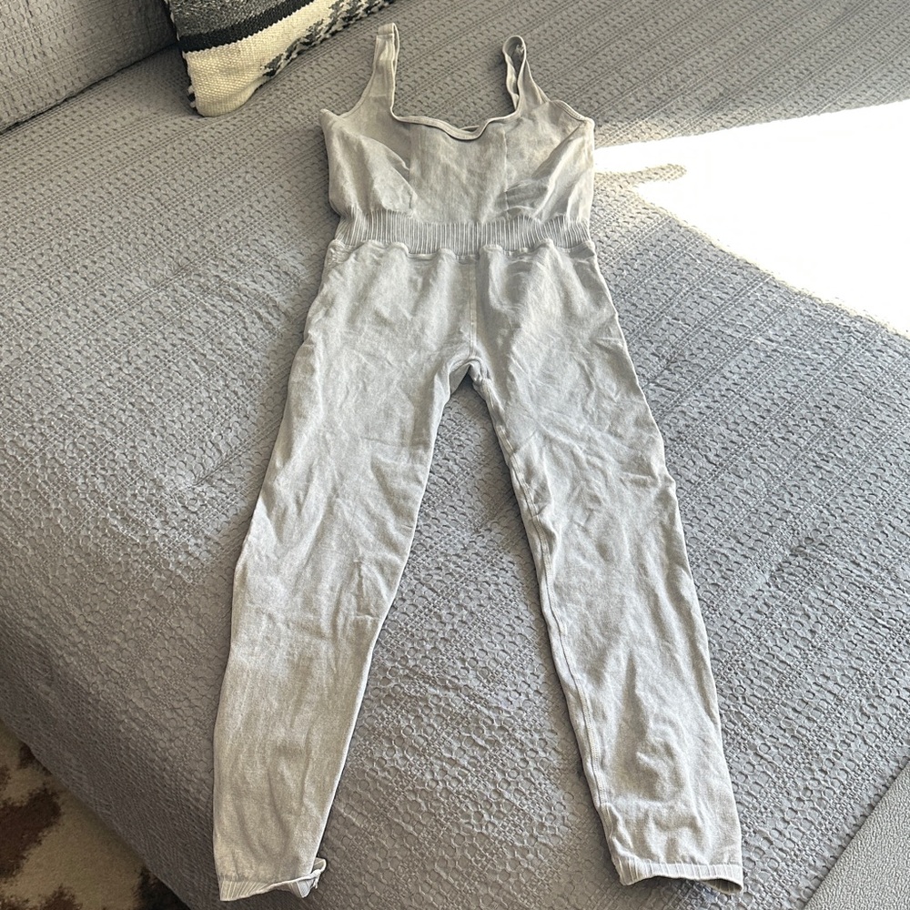 FP Movement by Free People Light Gray Jumpsuit